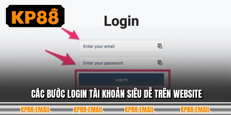 Các Bước Đăng nhập KP88 Trên Website