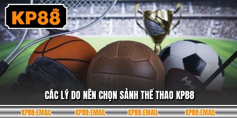 Các lý do nên chọn sảnh thể thao KP88