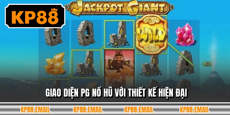 Giao diện pg nổ hũ với thiết kế hiện đại