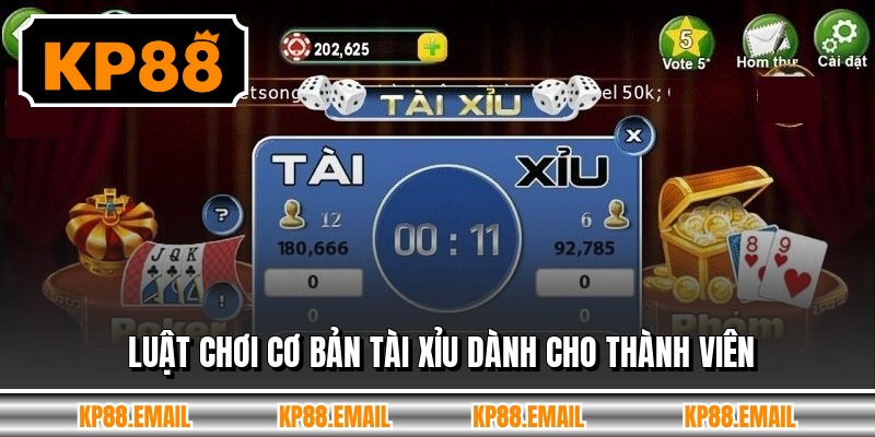 Luật chơi cơ bản tài xỉu dành cho thành viên