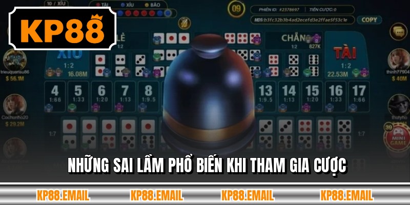 Những sai lầm phổ biến khi tham gia cược
